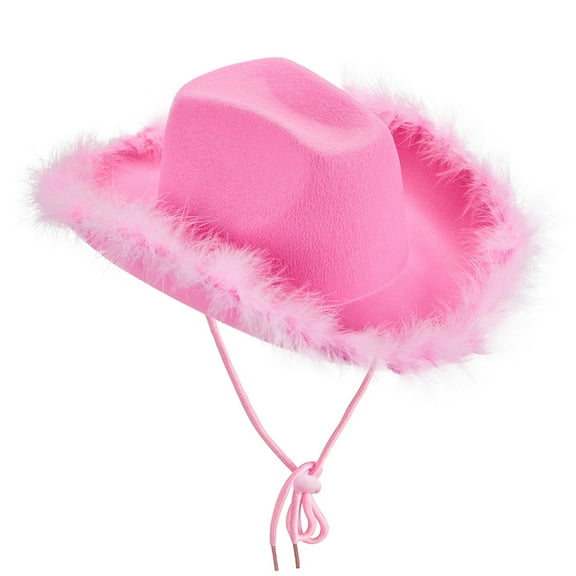 UNTERING Cowboy Hat Fashion Cowgirl Hat Brim Western for Bachelorette Party Cosplay