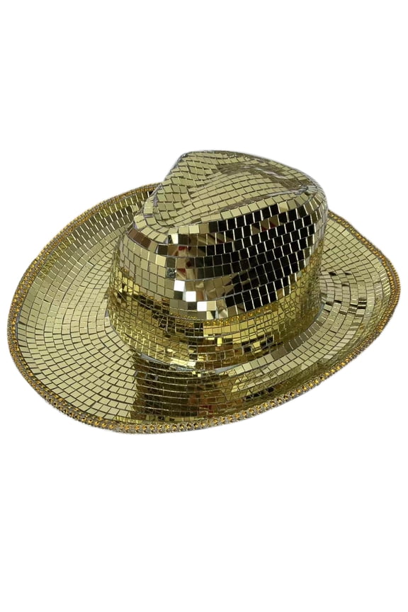Cowboy Hat Vacation Hat Mirrored Reflective Surprise for Girl Boys Cowgirl Hat for Carnivals Music Festival