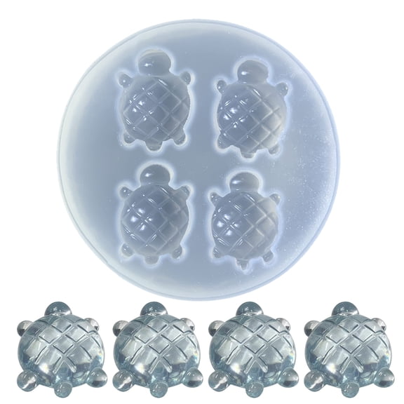 UNTERING Cute Turtle Silicone Mold Fondant Mould Pastry Baking Decorating Tools Resin Ornaments Soap Mold Cake Supplies