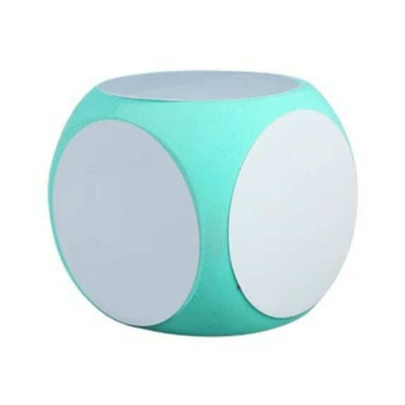 UNTERING Dice Teaching Aids Blank Dice, Education Blank and Labels, Wipe Off Cubic Portable Cleanable Write On Vibrant Color