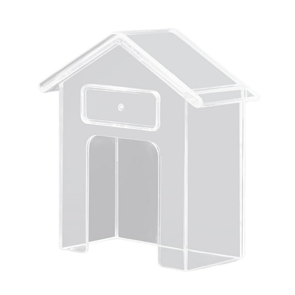 UNTERING Doorbell Cover Clear House Shape Doorbell Rain Waterproof Rings Doorbell Protector Outdoor Wireless Doorbell Rain
