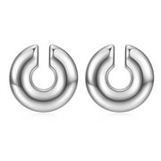 UNTERING Ear Clip Stylish Ear Clips Elegant Piercing Ear Cuff for Men and Women Unisex Thick Cartilage Earrings Trendy Jewelry