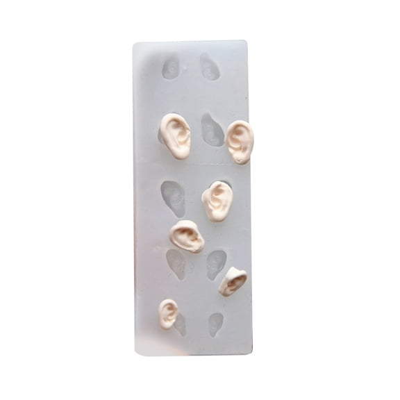 UNTERING Ear mold Ear Silicone Mould for Pottery Clay Flexible and Portable Silicone Mould for Crafting Doll Ears Ornament