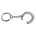 thumbnail image 1 of UNTERING Elegant Stylish Silver Horseshoe Keychain Sturdy Alloy Textures Horse Snaffle Bit Keyring Accessory for Equestrians, 1 of 8