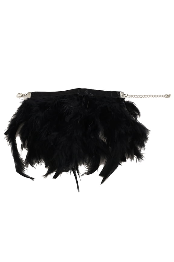 Feather Cuff Snap Bracelet Wrist Sleeve Feather Slap Bracelet Wristband Patting Circle Elegant Feather Anklets Arm Cover