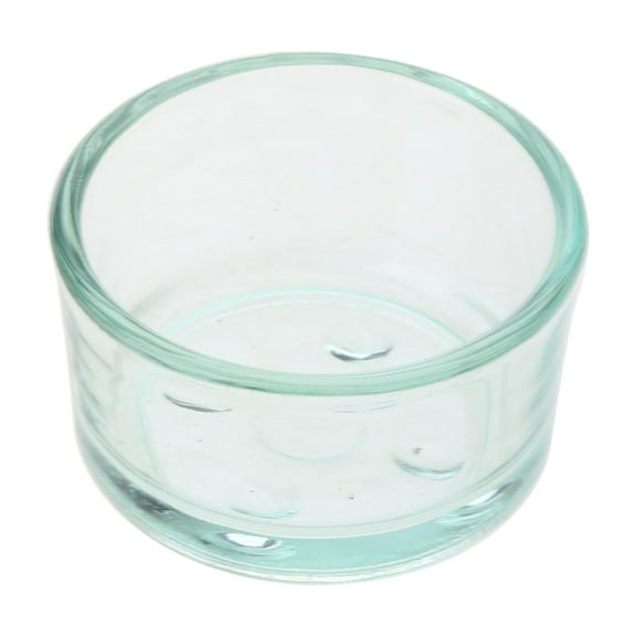 UNTERING Feeding Bowl Corner Bowl Clear Glass Dish Anti-Escape Feeder Dish for Scorpions Feeding