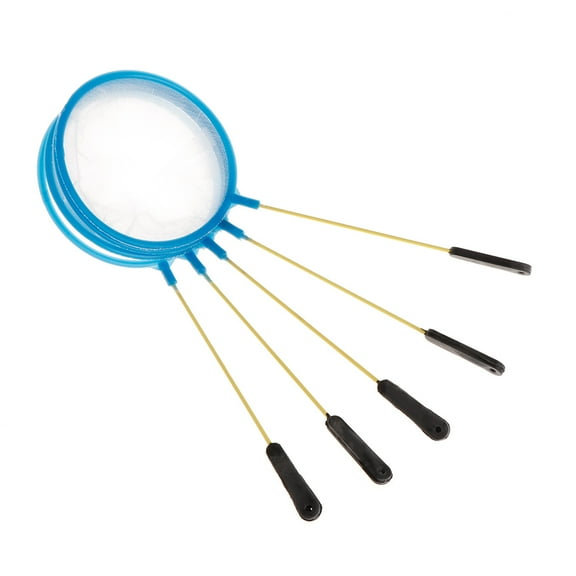 UNTERING Filter Scoop 5 Pieces Aquarium Fish Net 4 Inches for Extra Fine Strong and Safe for Fishing Small Fish Shrimp