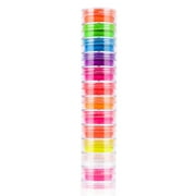 UNTERING Fluorescent Toner 12Pcs Resin Bright Fluorescent Pigment Powder Black Light Reactive Resin Pigment Jewerly Making
