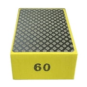 UNTERING Frosted Block Diamond Hand Polishing Pad for Wood Metal Glass Tiles Ceramic Grinding 90x55mm Grit 60/100/200/400# Durable Abrasive Pad