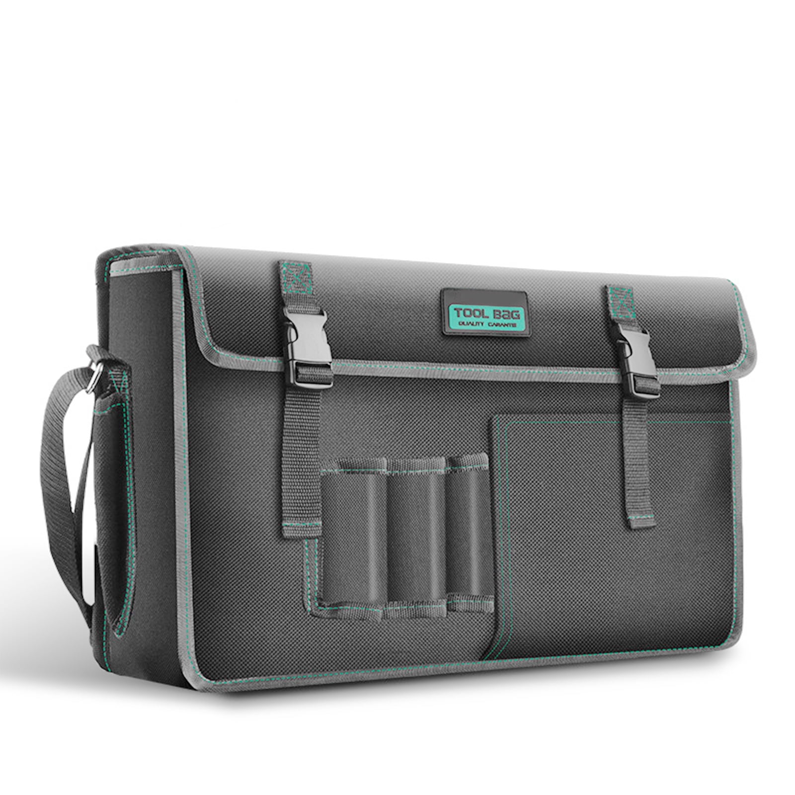 UNTERING Great Canvas Tool Bag with Shoulder Strap Large Capacity and Organized Storage Carry Case for Hand/Power Tools