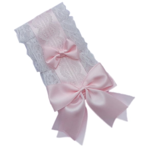 UNTERING Hairband Anime Maid Headband for Girls Ruffle Lace Headband with Ribbon Bowknot Show Fashion Women Hairband Headwear