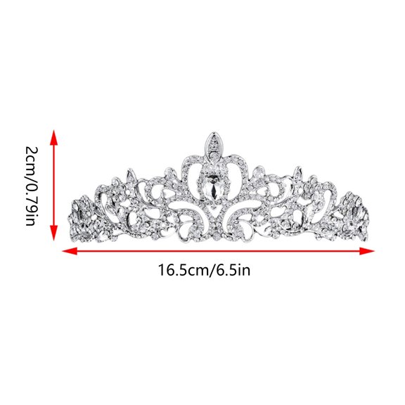 UNTERING Hairband Women Kids Crowns with Comb Pins Imitation Crystal for