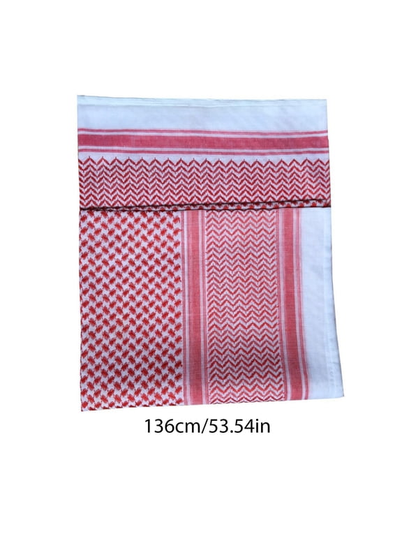 Headband Men Print Headscarf Arab Shemagh Turban Neck Wrap Keffiyeh Arabic Middle East Headcover Shawl