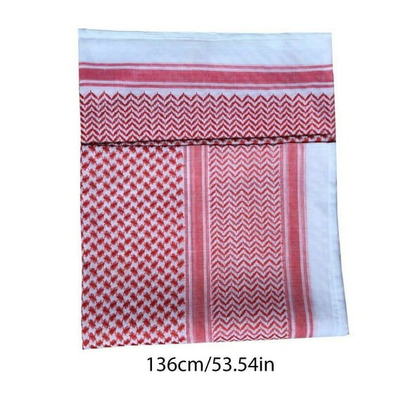 Headband Men Print Headscarf Arab Shemagh Turban Neck Wrap Keffiyeh Arabic Middle East Headcover Shawl
