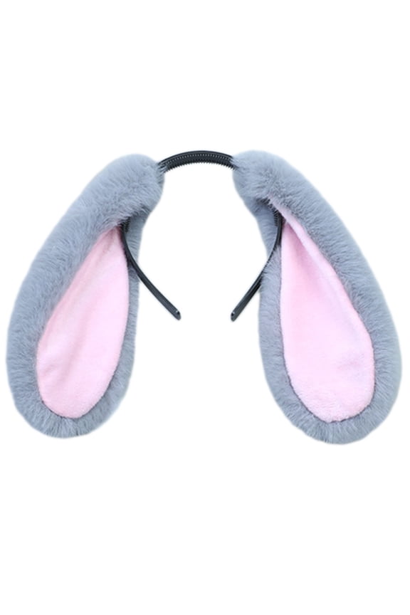 Headdress for Creative Plush Long Ears Hair Hoop Lop-eared Headband Hair Accessories All-match Hairband for Daily Wear