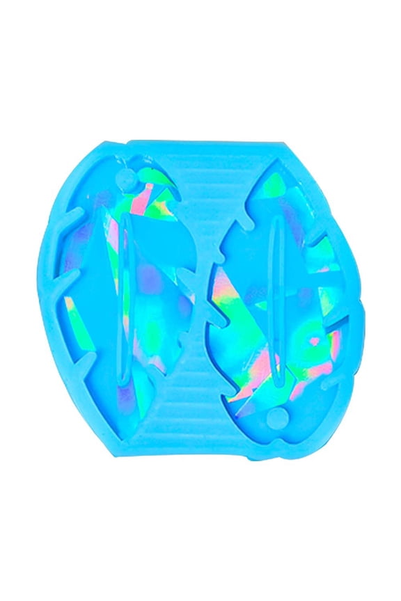 Holographic Leaf Earrings Silicone Mold Ear Drops Crystal Epoxy Resin Mould Ear Rings Jewelry Making Tools for Party