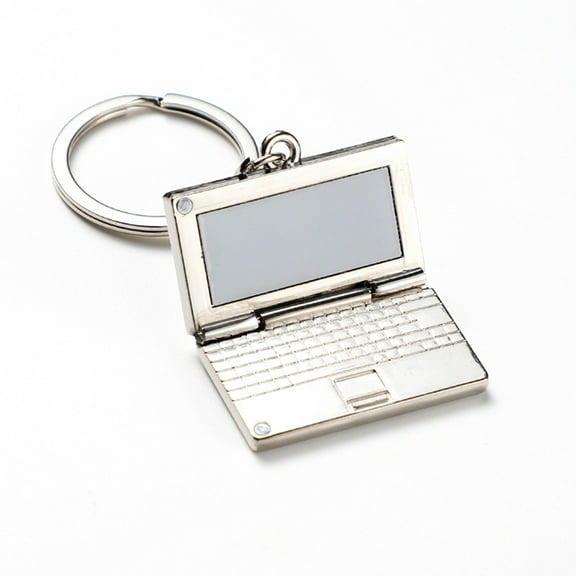 UNTERING Keychain Keychain Simulation Computer Laptop Pendants Women Men Car Keychain Keyring Holder Keyring Souvenir Jewelry