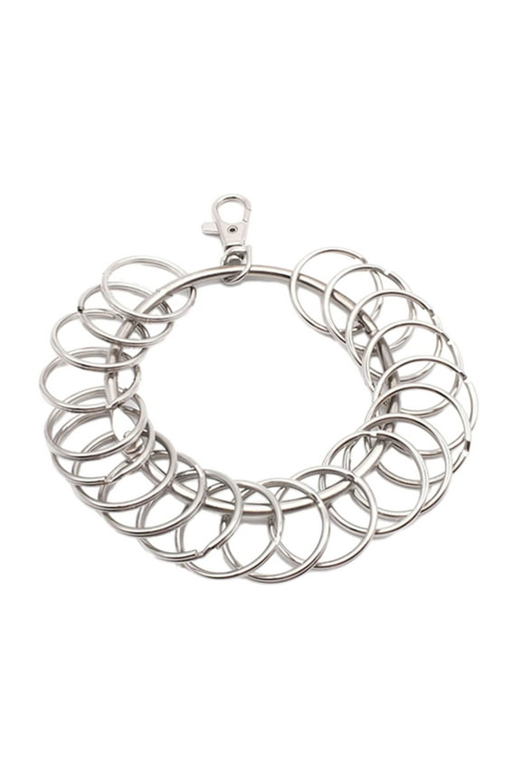 Keychain Large Round Hoop Key Portable Metal Rings Key Holder Management Quick Hanging Keychain Keyring