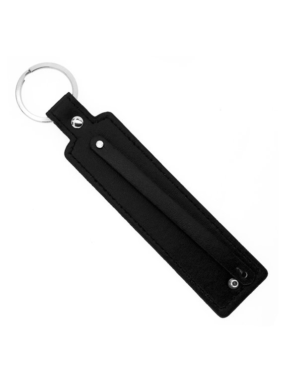 Keychain PU Leather Keychain With 8mm Small Belt Fit For 10mm 8mm Slide Charm Slide Letters Women Men Christmas Gifts