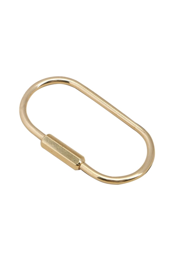 Keychain Portable Brass Keychain Screw Lock Rings Simple Car keychain Carabiner Buckle Clip Key Holders for Men Women