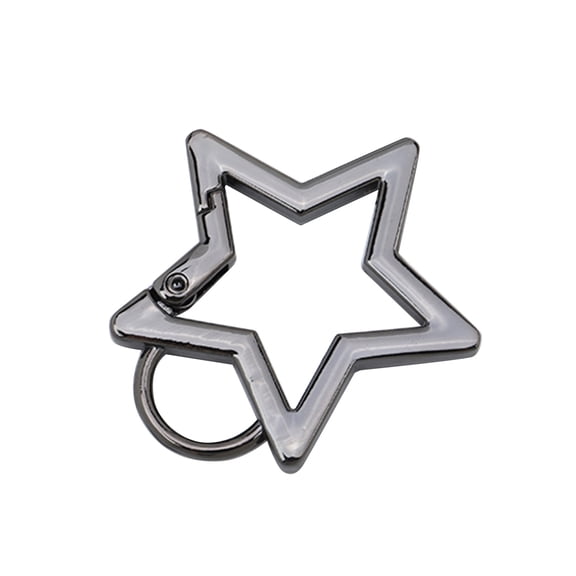UNTERING Keychain Stainless Steel Spring Hook Carabiner,Stainless Steel Clip Star Shape for Jewelry Making Keychain Bag
