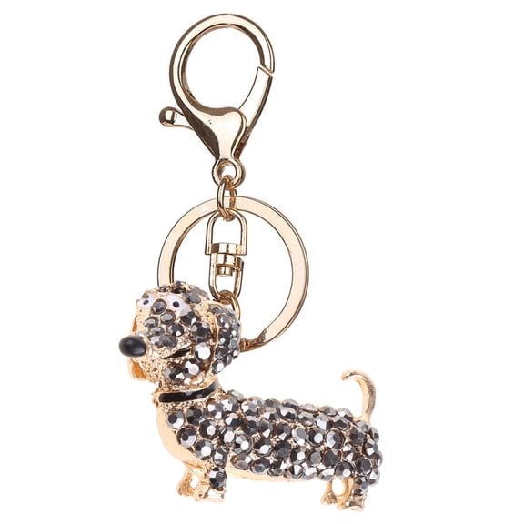 UNTERING Keychain Women Men Lovely Dachshund Puppy Pendant for Key Chain for Key Dachshund Dog Jewelry for Handbag Purse
