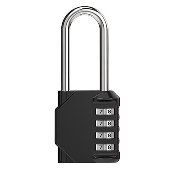 UNTERING Large Four-digit Mechanical Lock Gym Cabinet Password Lock Industrial Password Padlock for Luggage Outdoor School Gym