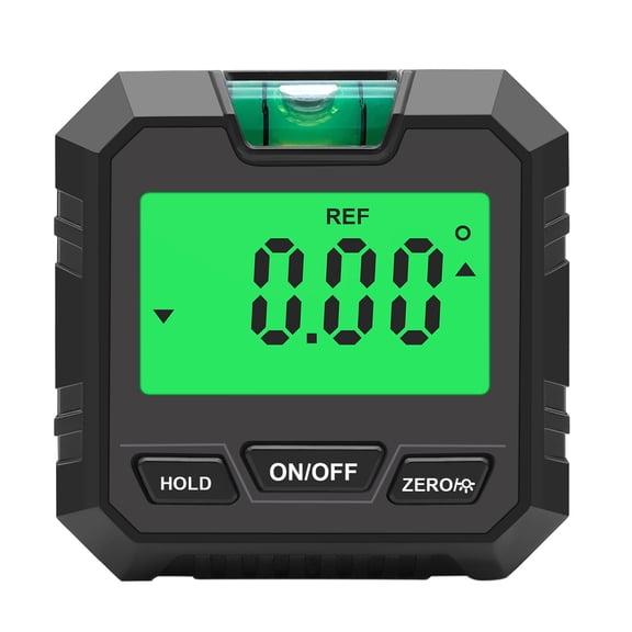 UNTERING Level Digital Gauge Finder Box Magnetic Base&Backlit LCD Bevel Gauge Inclinometer for Carpentry
