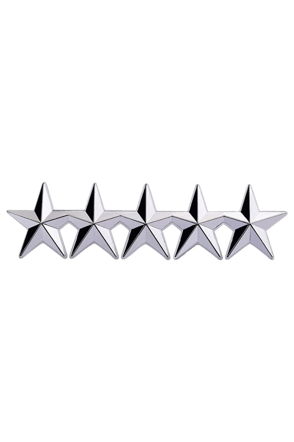 Metal Five-pointed Star Badge Lapel Pins Brooch Collar Shoulder Pins for Women Men Jewelry Costume Decorations