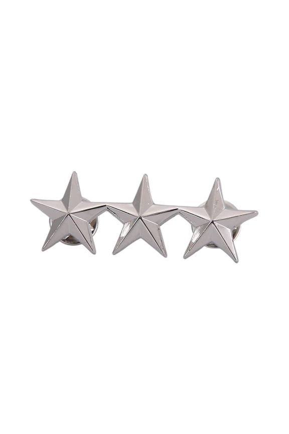 Metal Five-pointed Star Badge Lapel Pins Brooch Collar Shoulder Pins for Women Men Jewelry Costume Decorations