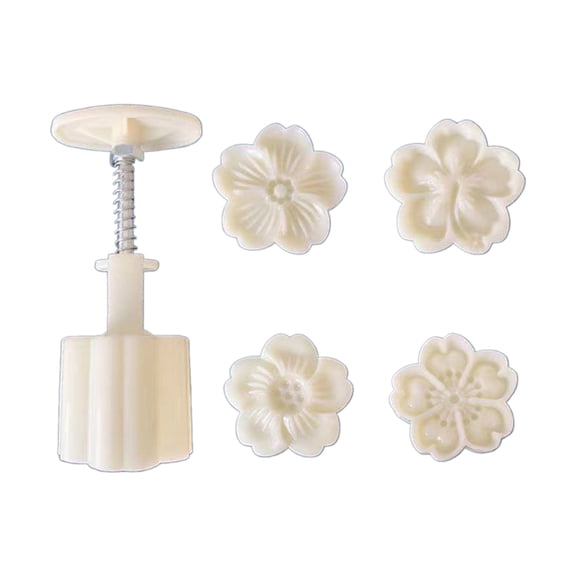 UNTERING Moon Cake Mold Easy to Use Flower Molds Beautiful Crafting Molds Flower Press for Baking Enthusiasts