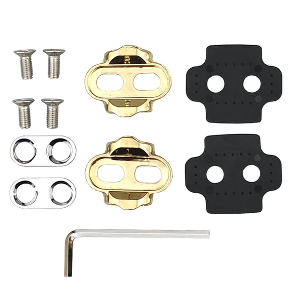 UNTERING Mountain Bike Shoes Pedals Cleats With Screws and Wrench Accessory Bicycles Pedal Cleats Shoes Adapter Cleats