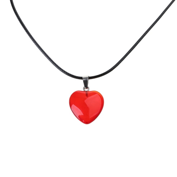 UNTERING Necklace Colorful Heart Choker Necklace Heart Pendant Necklace Beads Necklace Aesthetic Neck Jewelry for Women