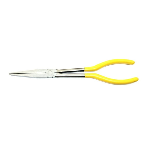 UNTERING Needle Nose Pliers Long Reach Hose Grip Pliers 11Inches Long Nose Pliers Hose Gripper Pliers Spark Plug Boot Removal Pliers Serrated Jaw