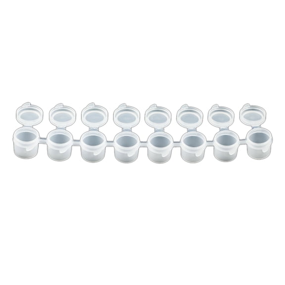 UNTERING Paint Box 6/8Strips Empty Paint Strips with Lids Storage Containers for Artists for Watercolors, Acrylics Holders Cup Pots