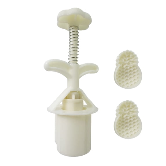 UNTERING Pineapples/Flower Shape Dessert Stamp Dessert Moulds Baking Accessories Kitchen Tool Plastomer Texture for Festival