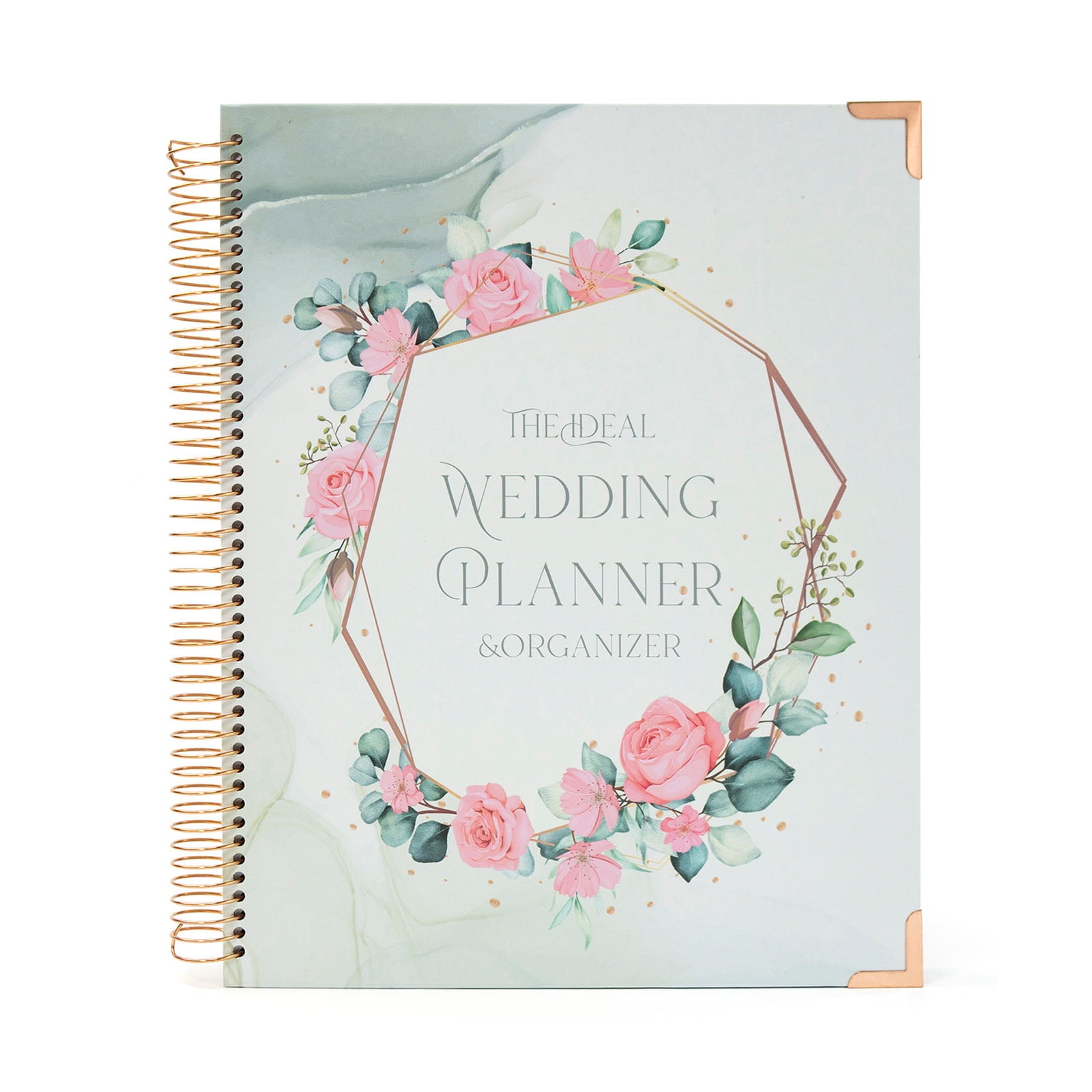 UNTERING Plan Book Wedding Planner Hardcover Wedding Organizer Book Floral Wedding Diary Engagement Gift Book for Bride To Be