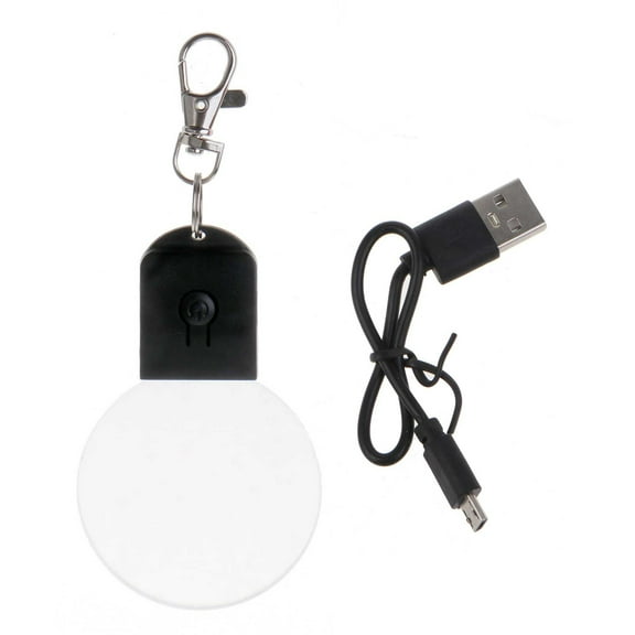 UNTERING Portable Night Keychain Lamp Backpack Decor Creative Gift Backpack Decor Night Light Rechargeable Nightlight Keychain