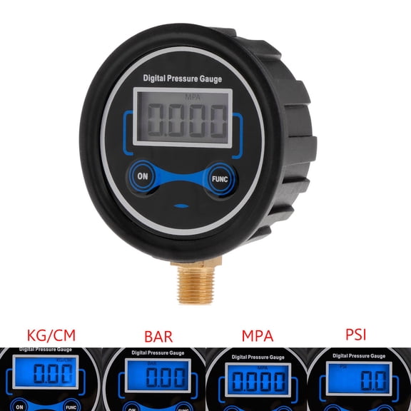 UNTERING Pressure Gauge Digital Tire Pressure Gauge Car Bike Motorcycle Tyre Tester Meter 1/8NPT Reduce the Risk of Tire Burst/Crash