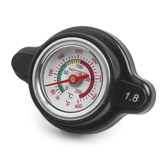 UNTERING Radiator Cap 1.8 High Pressure Radiator 25.6psi with Temperature Gauge for Motorcycle Dirt Bike