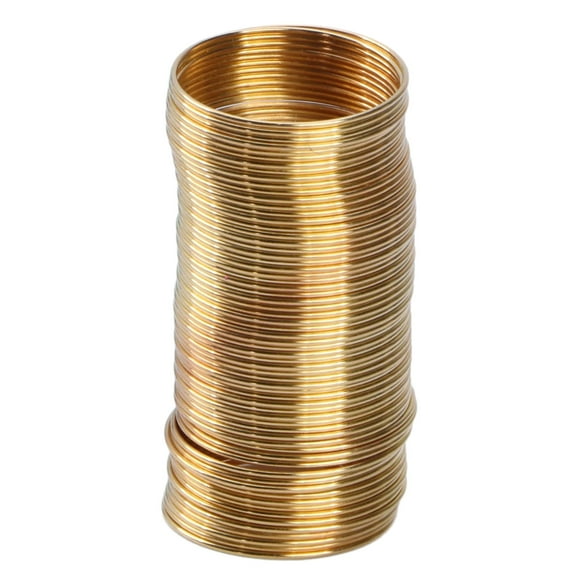 UNTERING Ring 50 Loop Metal Wire Memory Steel Wire for Jewelry Making Beading Bracelet Earrings Findings Bangles Necklace Rings