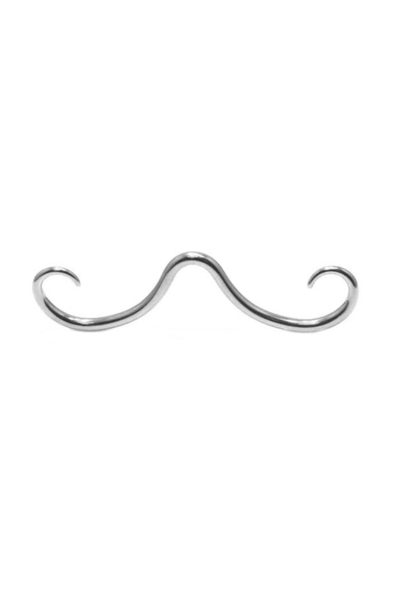 Septum Mustache Nose Rings Stainless Steel Nose Fashion Nose Rings Hoops Septum Piercing Jewelry for Men and Women