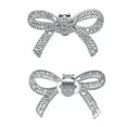 thumbnail image 1 of UNTERING Shimmering Shoe Flower Clip Stylish Shoe Clip with Removable Eye Catching Bowknot Shoe Accessory for Parties Dates, 1 of 8