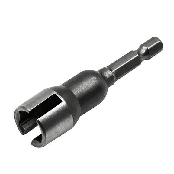 UNTERING Socket Wrench Slotted Socket Hexagonal Handle Electric Screwdriver Wrench Hole 1/4" Shank Socket Wrench Tool Replacement