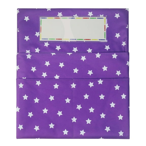 UNTERING Stationery Storage Bag Chair Pocket Organizer with Multiple Pockets Chairback Buddy Pocket Chart for School Classroom Chair Seat Back Organizer