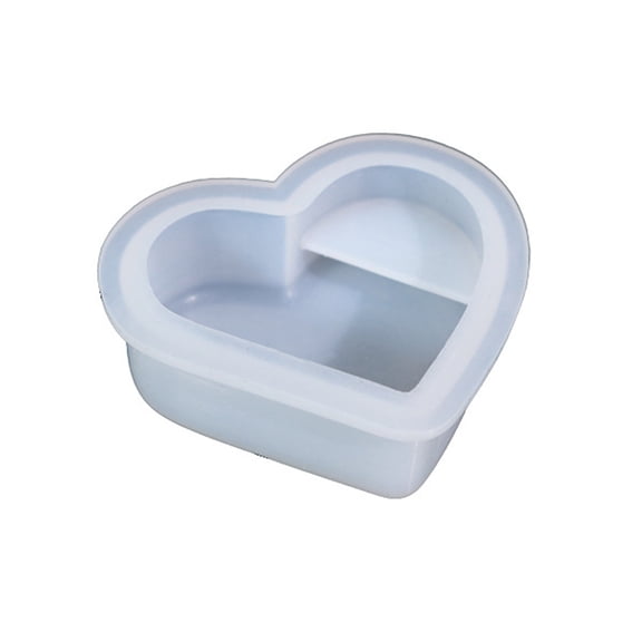 UNTERING Sticky Note Clip Mold 3D Heart Resin Mold Business Card Holder Silicone Mold Name Card Display Holder Epoxy Resin Casting Mold for