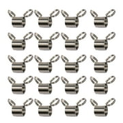 UNTERING Stop Bead Clip Pack of 20 Handy Jewelry Making Tool Stringing Beads Stoppers Spring End Fasteners Alloy for Bracelets