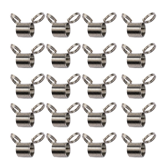 UNTERING Stop Bead Clip Pack of 20 Handy Jewelry Making Tool Stringing Beads Stoppers Spring End Fasteners Alloy for Bracelets