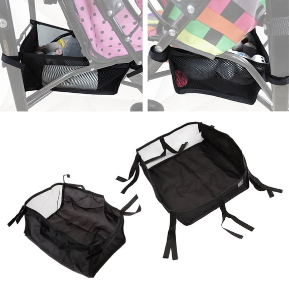 UNTERING Storage Basket Basket Newborn Stroller Hanging Basket Large/Small Portable Bag for Infant Pram