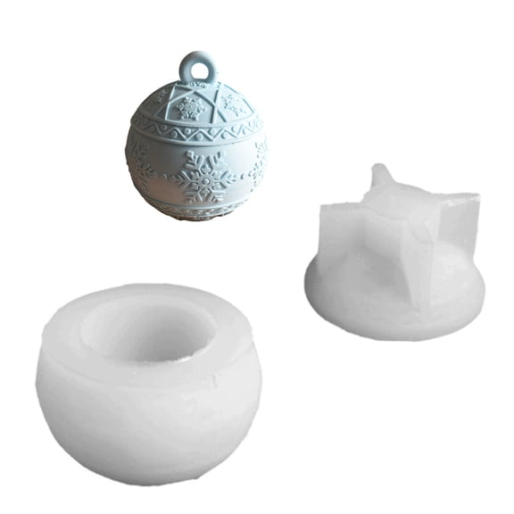 UNTERING Storage Container Mould High Temperatures Resistant Silicone Mold for Round Embossed Jewelry Box Candle Cup Mould